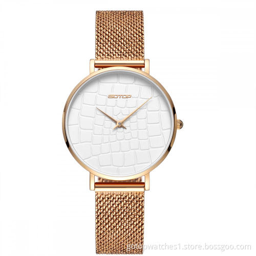 SLIM CASE MESH STRAP WOMEN'S WATCH